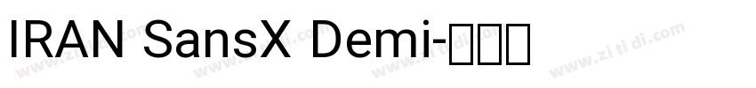IRAN SansX Demi字体转换